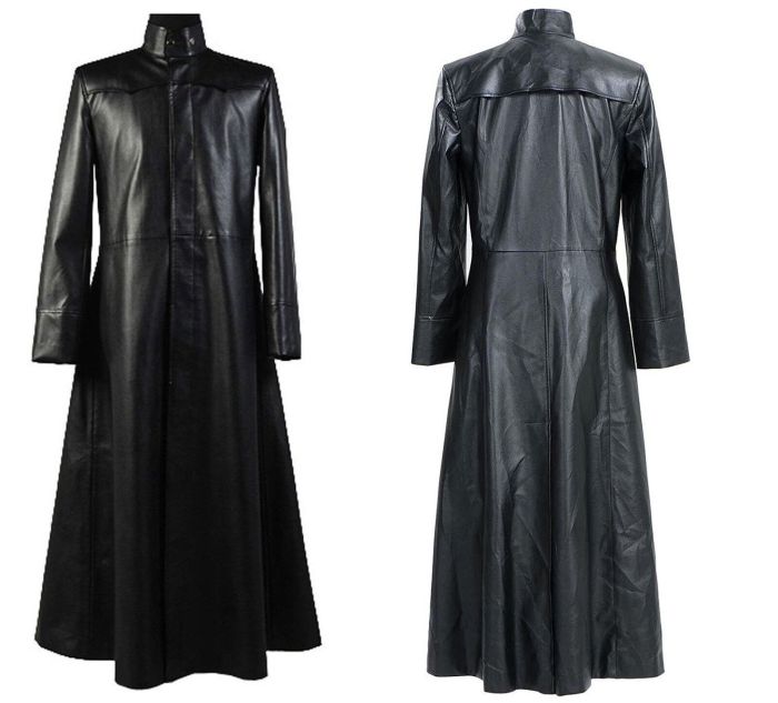 Mens black trench coats gothic fashion